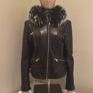 R Paris leather Jacket